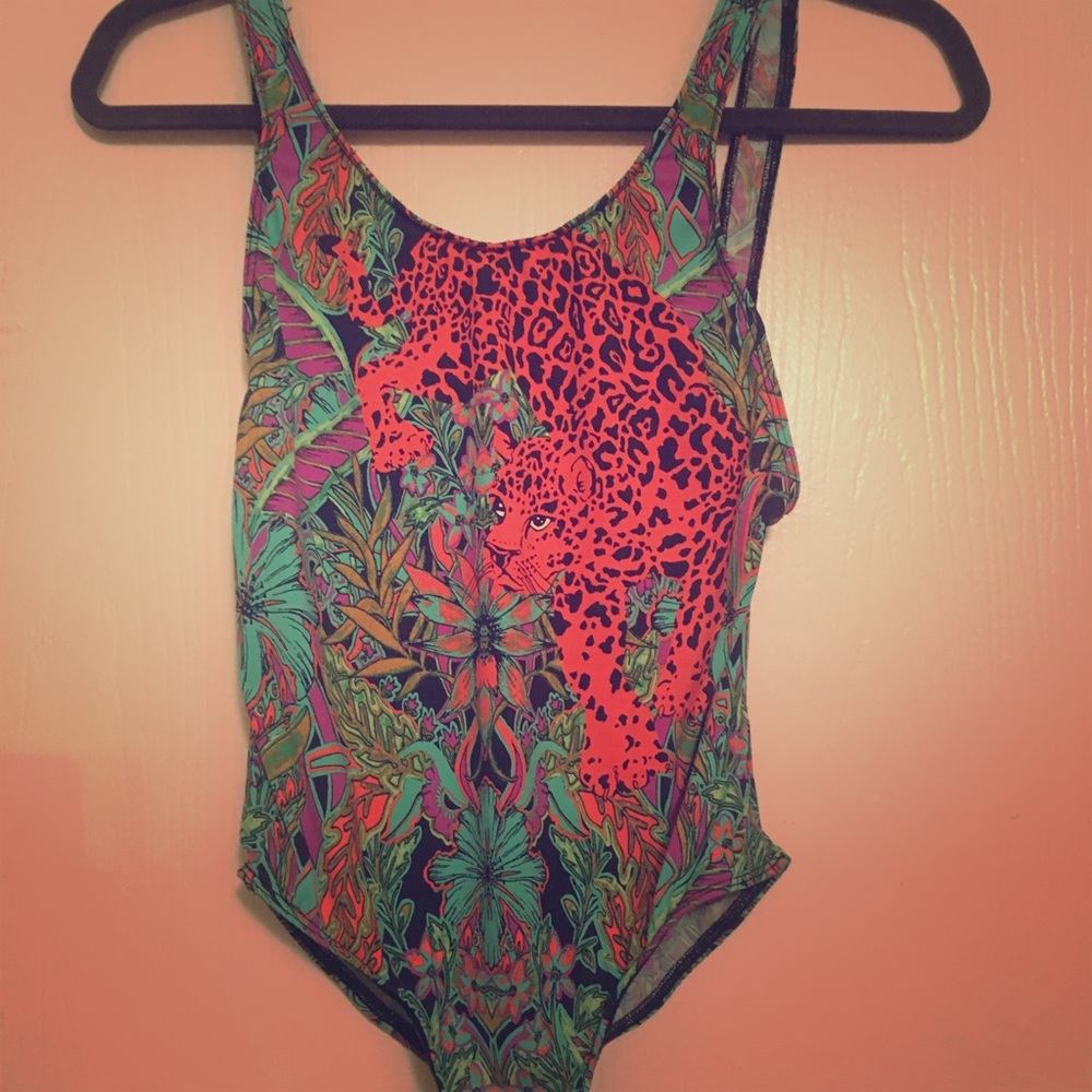Urban outfitters printed body/ bathing suit size s